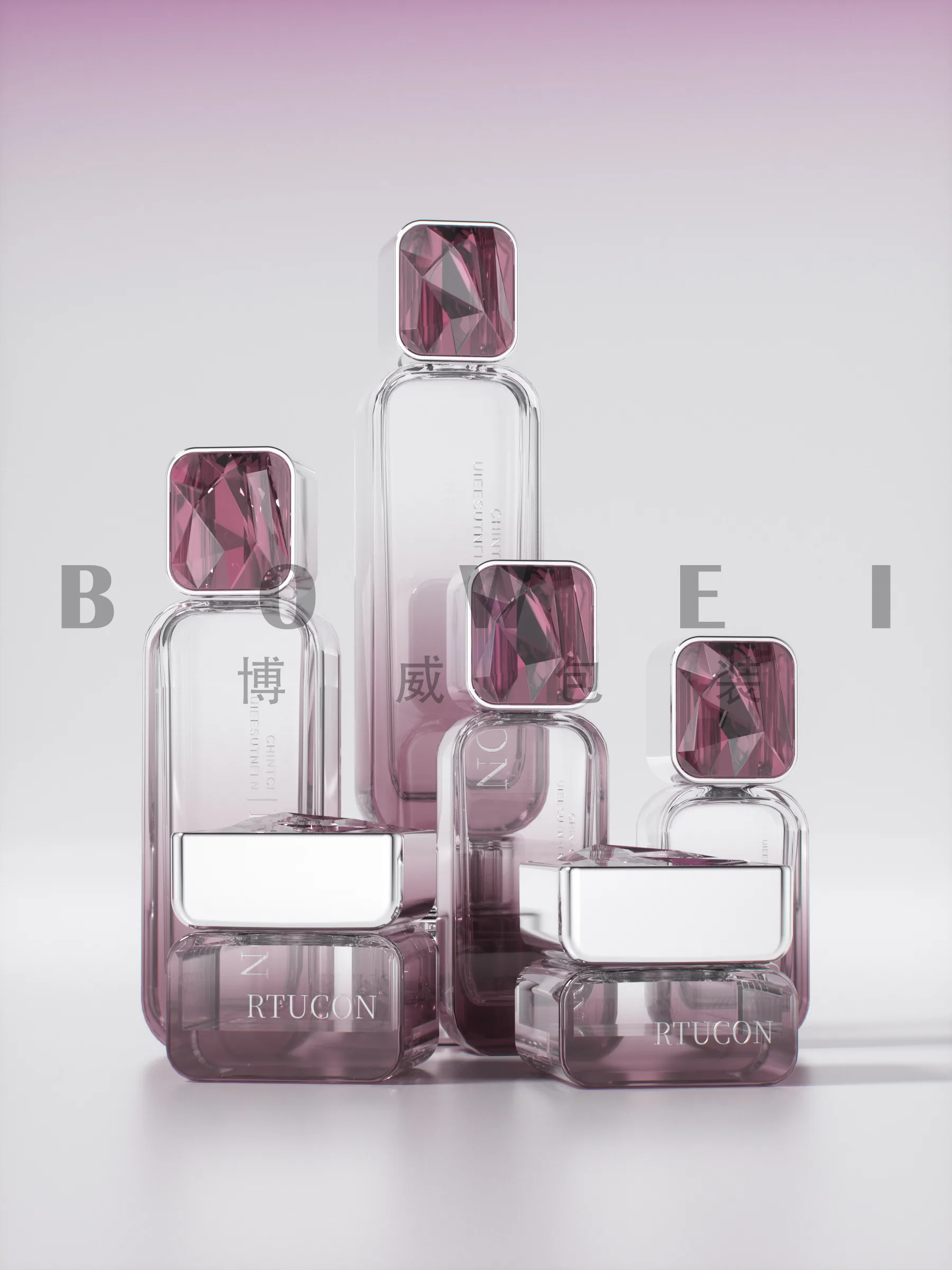 Glass Bottle Set-- BW097 - Product Details 1