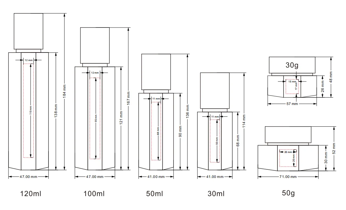 Glass Bottle Set-- BW011 - Product Details 10