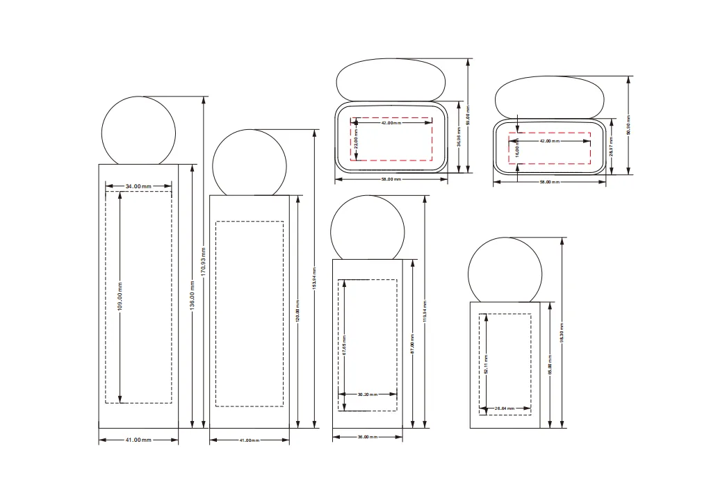 Glass Bottle Set-- BW048 - Product Details 15